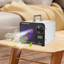 160 Ozongenerator voor Thuisgebruik (60 g/u) – Draagbare Luchtreiniger met Timer, Bereik van 400 m³/u – Compacte Luchtreiniger voor in Huis, Verwijdert Rook, Huisdiergeuren en Muffe Luchtjes – EU-stekker — thumbnail 2
