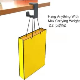Hoofdtelefoonhouder - met haak - verstelbare bureauklem - 10,2*5*11,5 cm - zwart — thumbnail 3