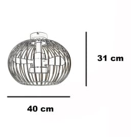 Plafondventilator Wire Ø 40 cm zwart — thumbnail 4