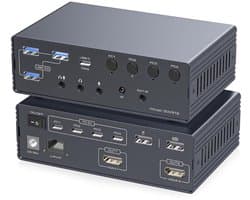 Projector met KVM docking station functies voor 2 monitoren en 4 laptops 4K 120Hz