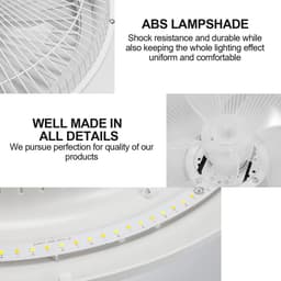 Zwarte Plafondventilator met Dimbare LED Verlichting 80W en Afstandsbediening Ø55 cm — thumbnail 2