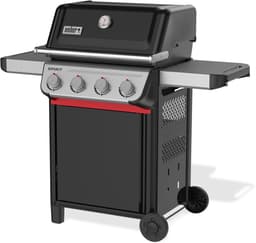 Weber Spirit E-410 - Gasbarbecue - Zwart - 4 Branders met 8,2 kW vermogen - Porselein geëmailleerde gietijzeren grillrooster - 2 Zijtafels - 2 Duurzame wielen - Kast met deur — thumbnail 3