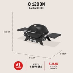 Weber Q 1200N - Zwart - Gasbarbecue — thumbnail 2