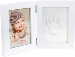 Happy Hands Double Frame Small Gipsafdruk Hand - 13x17 cm. — thumbnail 1