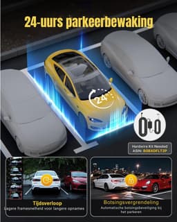 Aura® Dashcam Voor en Achter - Dashcam - Dashcam Voor Auto - Zwart- 5cm x 10cm x 4cm — thumbnail 3