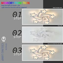 Moderne RGB Plafondventilator met Verlichting, Afstandsbediening en App-bediening — thumbnail 5