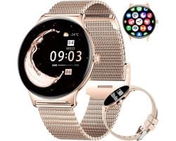 Smartwatch Dames met Bluetooth Oproepen 1.43 inch AMOLED HD Sport & Gezondheidstracker