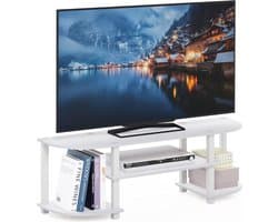 Breed TV-meubel Wit - Modern Entertainment Center voor Televisies tot 55 Inch