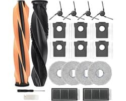 Accessoireset geschikt voor Dreame X50 Ultra Complete, L50 Pro Ultra & L40s Pro Ultra - 18-Delig - Inclusief Rubberen Hoofdborstel, HEPA Filters, Dweilpads & 3L Stofzakken - Vervangingsonderdelen Kit