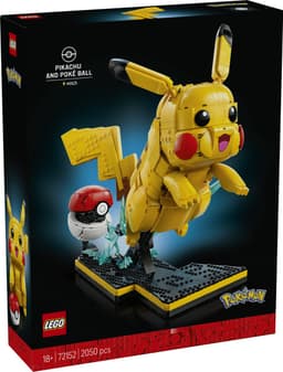 LEGO Pokémon Pikachu en Pokéball Bouwpakket voor Volwassenen en Woondecoratie - 72152 — thumbnail 8