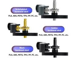 Nano Gecoat Tandwiel Set voor Extruder 3D Printer Onderdeel Compatibel met A1 en A1 Mini
