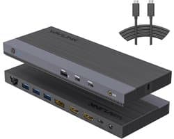 13-in-1 USB-C Dockingstation voor Meerdere Schermen met 8K Ondersteuning en 65W Opladen