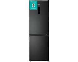 Hisense RB390N4BFC - Koel-vriescombinatie - 300 liter - No Frost - Inverter Compressor - Zwart - Energieklasse C - 35 dB - Super Cool & FastFreeze