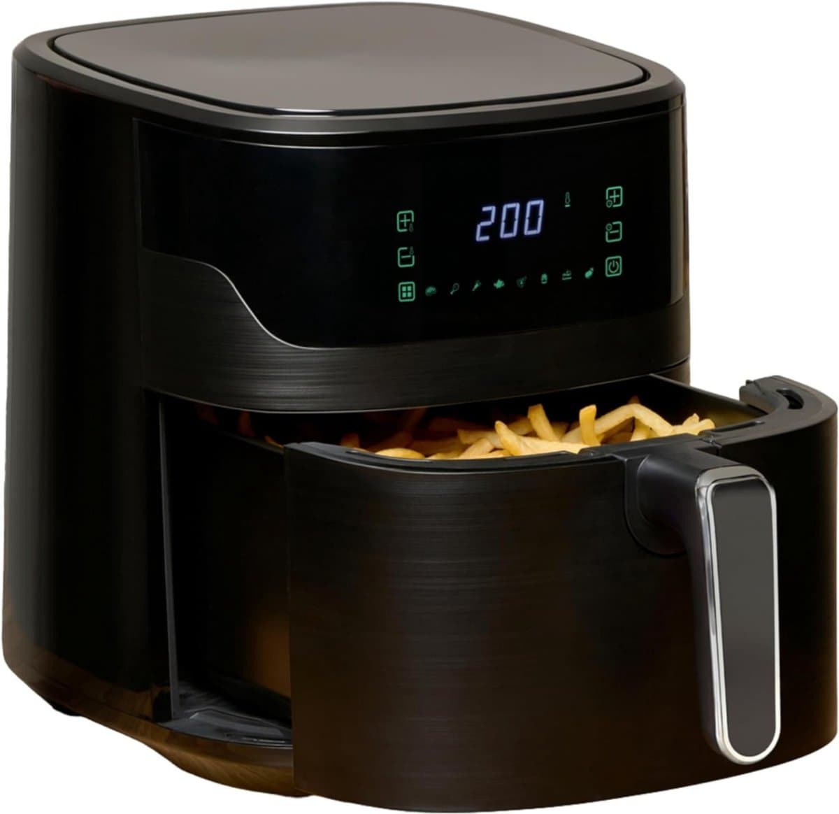 Aurixi® Airfryer xl - Airfryer xxl - Heteluchtfriteuse - 6 Liter - Timer tot 60 Minuten- Zwart - ‎39cm x 29cm x 34cm — afbeelding 1
