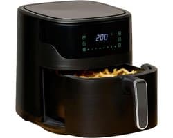 Aurixi® Airfryer xl - Airfryer xxl - Heteluchtfriteuse - 6 Liter - Timer tot 60 Minuten- Zwart - ‎39cm x 29cm x 34cm