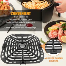 Kraftverdia Airfryer - Accessoire - Vervangende Grillpan voor Instant Vortex 6QT & Gourmia GAF685/GAF735 - Anti-aanbak RVS — thumbnail 7