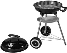 Houtskool BBQ -Goliving Houtskool Barbecue - Ø34cm - Inclusief Accessoires - Houtskoolbarbecues op Wielen - BBQ met Deksel - Rond - - Zwart - Metaal — thumbnail 3