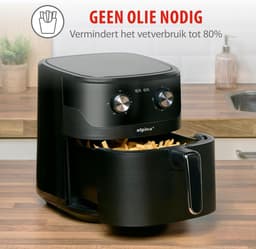 Grote Heteluchtfriteuse XL 6 Liter voor 4-6 Personen - Instelbaar 80-200°C, Timer tot 60 Min — thumbnail 3