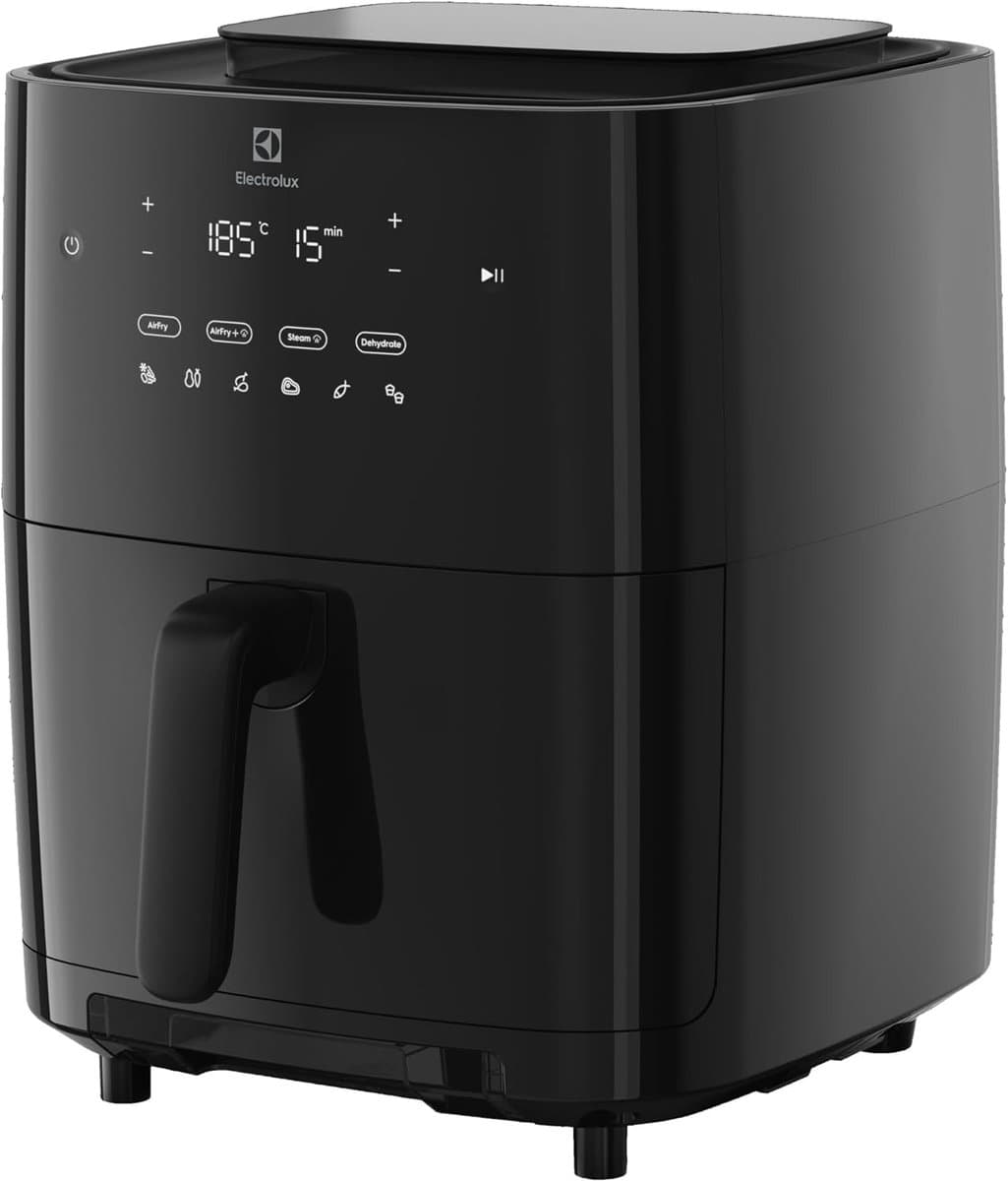 Luchtfriteuse met Stoom - Heteluchtoven Airfryer - Gezond Koken - 7 Liter Capaciteit - 35x27x33 cm - Zwart — afbeelding 1
