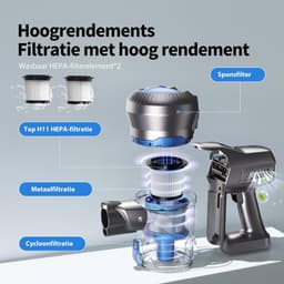 FlexVer® Steelstofzuiger - Met Accu - Stick Vacuum Cleaner - 200 Watt — thumbnail 5