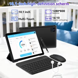 Hotlight C108 - Android 16 Tablet - 10.1 inch Kindertablet - 30(6+24)GB RAM/128GB ROM - - Gemini AI - Wifi 6 - Tablet Met Toetsenbord, Muis, Oordopjes & Bescherming — thumbnail 10