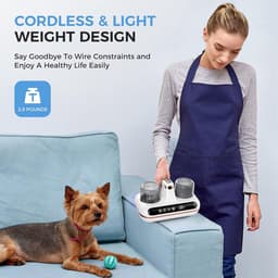 Bed Reiniger Stofzuiger - Huisstofmijt Stofzuiger - Handstofzuiger - 5-In-1 Draadloze Bedstofzuiger -Bacterie, Mijt & Schimmel Bestrijder - Gebruikmakend Van UV-C Ultraviolet Licht en Ultrasone Technologie - Wit — thumbnail 4