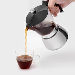 longziming -Moka Pot 4 Kopjes – Espresso Zetapparaat voor Op het Fornuis – Premium Italiaanse Koffiepercolator — thumbnail 5