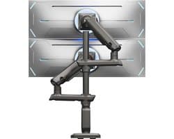 SCH® Monitor Arm 2 Schermen - Monitor Arm - Zwart - ‎49cm x 64cm x 74cm