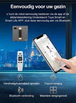 Robot Raam Stofzuiger Abir Wd8, Dubbele Waterspray, Ai Intelligente Afvegen, Bijgewerkte Laser,Smart Home Glazen Wand Wassen — thumbnail 5
