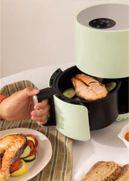 Zyrex® Mini airfryer - Airfryer - Airfryer klein - Groen - ‎‎‎26cm x 22cm x 28cm — thumbnail 9