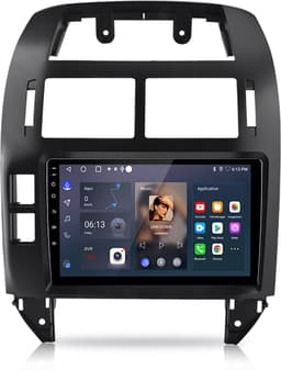 Junsun Autoradio Geschikt voor VW Polo 9N 2001-2009 - Android 15 - 9 Inch HD TouchScreen - Bluetooth - GPS-navigatiesysteem - Stuurwielbediening - Wifi - RDS - USB — thumbnail 1