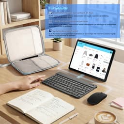 Hotlight 2K (2000x1200) Tablet - 11.5 inch Tablet met Toetsenbord -Blauw Tablet Hoes Sleeve - Stylus - Muis - 30 GB RAM/128GB ROM - 8400mAh - 5G WiFi — thumbnail 5