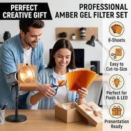 Oranje Lichtfilter Folie - 7 Stuks - A4 - Transparante Gelfilters Voor Verlichting Warmte - Pvc-Folie - Herbruikbare Transp - Hittebestendige Pvc Kleurfolie - Geschikt Voor Fotografie, DIY Verlichting, Decoratie En Oogbescherming — thumbnail 3