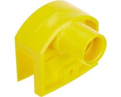 Grasmaaier Reiniger - Onderhoudstool - Gazononderhoud - Klembevestiging - 15x12x7 cm - Geel