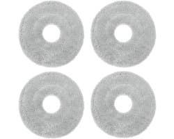 4 stuks Dweilpads - Dweilpads reserveonderdelen - Moppadvervanger Geschikt voor Dreame L10 Ultra/ L10S Pro/ L10S Ultra/ L10S Pro Ultra Heat/ L10 Prime/ L20 L30 L40 L50 Ultra/ X30 X40 X50 Ultra/Mova E30 V50 Ultra P10 P50 Pro Ultra Robot Stofzuiger
