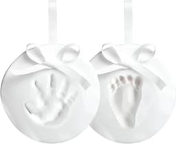 DIY Baby Hand- en Voetafdruk Set - Klei Aandenken voor Pasgeborenen - Cadeau Nieuwe Ouders — thumbnail 1