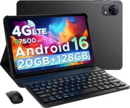 DOOGEE Tab G5 VIP - Tablet - 20GB + 128GB (2TB TF) - 4G LTE - Android 16 - 10 inth 120Hz IPS HD - Unisoc T7200 - 7500mAh - 2 Lautsprecher - Widevine L1 - Face ID - GPS -Met toetsenbord, muis, stylus, koptelefoon — thumbnail 1