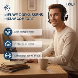 Set Oorkussens voor Sennheiser Koptelefoon - HD515 Oorkussen - HD515/HD555/HD595/HD518 - Fleece met schuimvulling — thumbnail 3