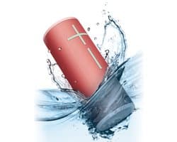 Ultimate Ears MEGABOOM 4 - Voor draagbaar gebruik - draadloos - Bluetooth - door app geregeld - frambozenrood