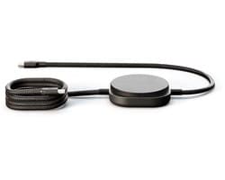 Zens Charging Cable USB C C Pro 2 – 1× Qi2 15 W draadloze lader – USB C oplaadkabel – reizen en werken – Zwart