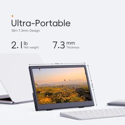 Draagbare Externe Monitor 11,6 Inch HDMI USB-C IPS Scherm met Ingebouwde Speakers — thumbnail 4
