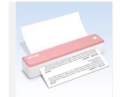 Molain Draagbare Printer Thermisch - Bluetooth - A4 - Inktloos - USB C - Oplaadbaar - 1500mAh - 203DPI - Roze