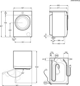 AEG LR8686UC4 8000 PowerCare UniversalDose - Wasmachine - 40% zuiniger dan Energielabel A - 8 kg — thumbnail 13