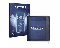 Savvies - Screenprotector voor Kobo Libra 2 - Folie Beschermfolie transparant 6 Stuks