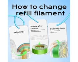 3D Printer Filament 1.75mm Zijde / Silk Dual Color Roze Blauw, 1kg Spoel