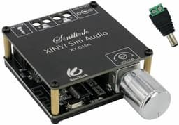 Krachtige Digitale Stereo Bluetooth Eindversterker Module 20W x 2 met Behuizing en Traploze Regeling — thumbnail 1