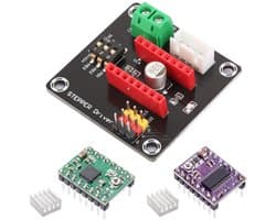 Stepper Motor Driver Set voor 3D Printer met Uitbreidingsbord en Koellichamen