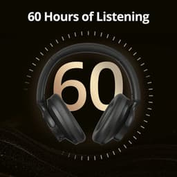 Draadloze Bluetooth Hoofdtelefoon - Gaming Headset - Draadloos - Hybride Noise Cancelling - 500mAh - 60 Uur Luisteren - Natuurlijke Pasvorm - Wit — thumbnail 2