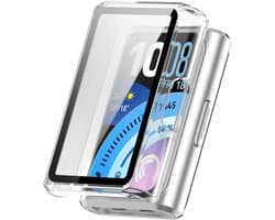 Stravo Screen protector case – Geschikt voor HUAWEI Band 11 Pro - Full Cover Hard Case / Beschermend Hoesje - Transparent - HUAWEI Band 11 Pro screenprotectors