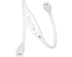 Leeslamp Nek - Draagbare Verlichting - Lezen Repareren Lopen - 360° Flexibel Verstelbaar - 16x12x4 cm - Wit